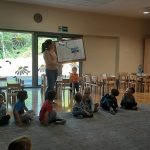 Grupa II - Dzieci oglądają mapę Polski