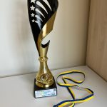 Puchar i medal zdobyty na XVIII Tarnowskiej Olimpiadzie Przedszkolaków
